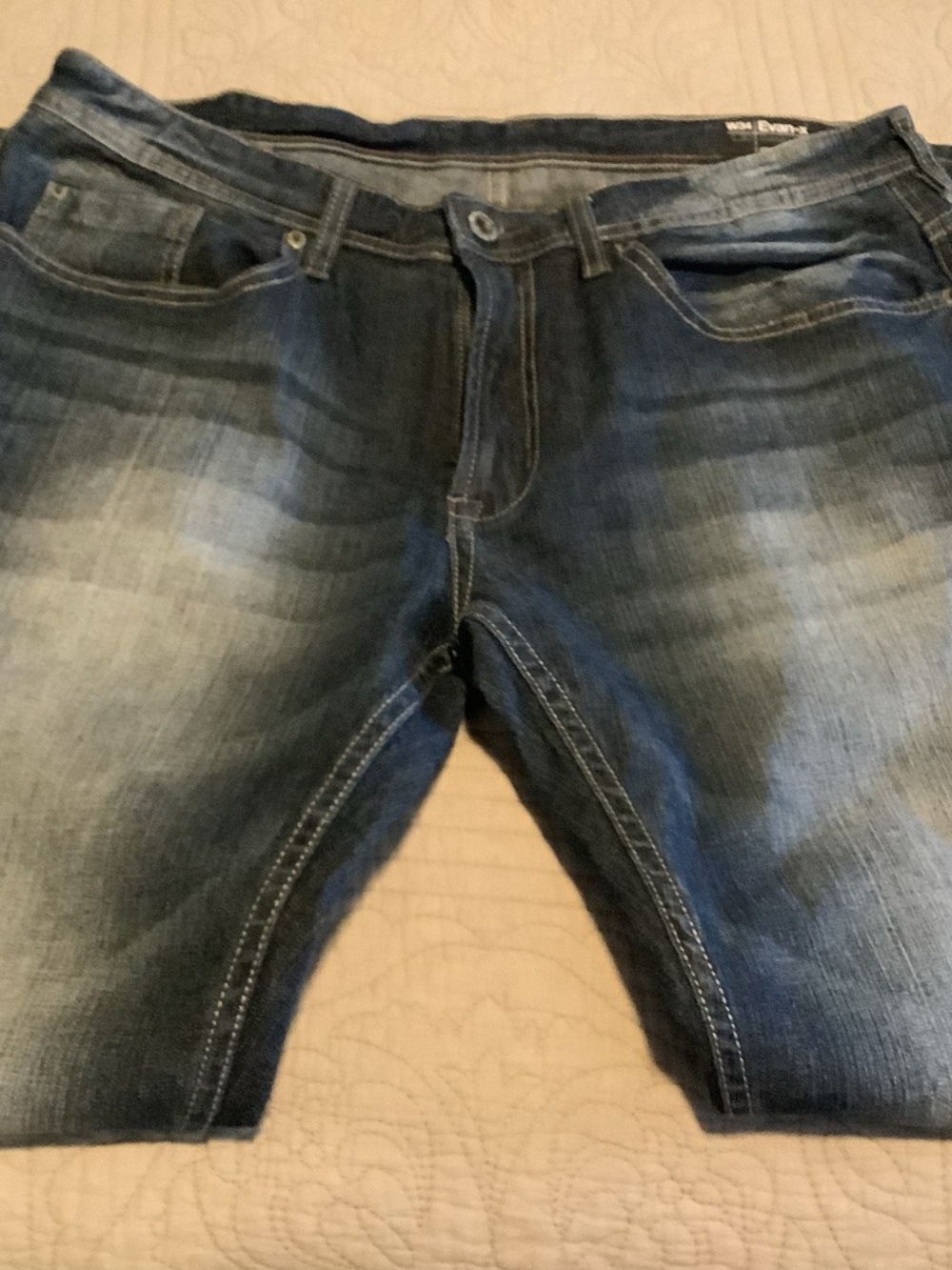 Buffalo David Bitton Men's Faded Blue Straight Jeans 34x30